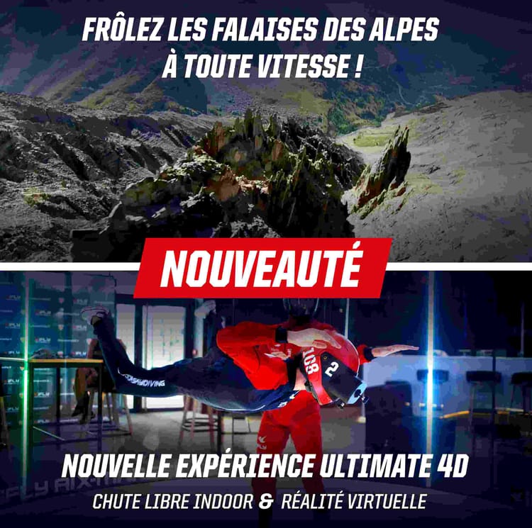 Simulateur de chute libre 4D à Lyon - Soufflerie