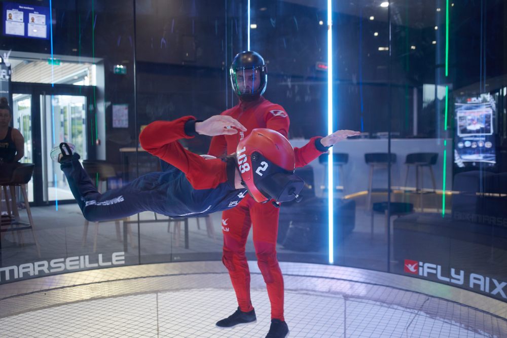Simulateur de chute libre 4D à Lyon - Soufflerie