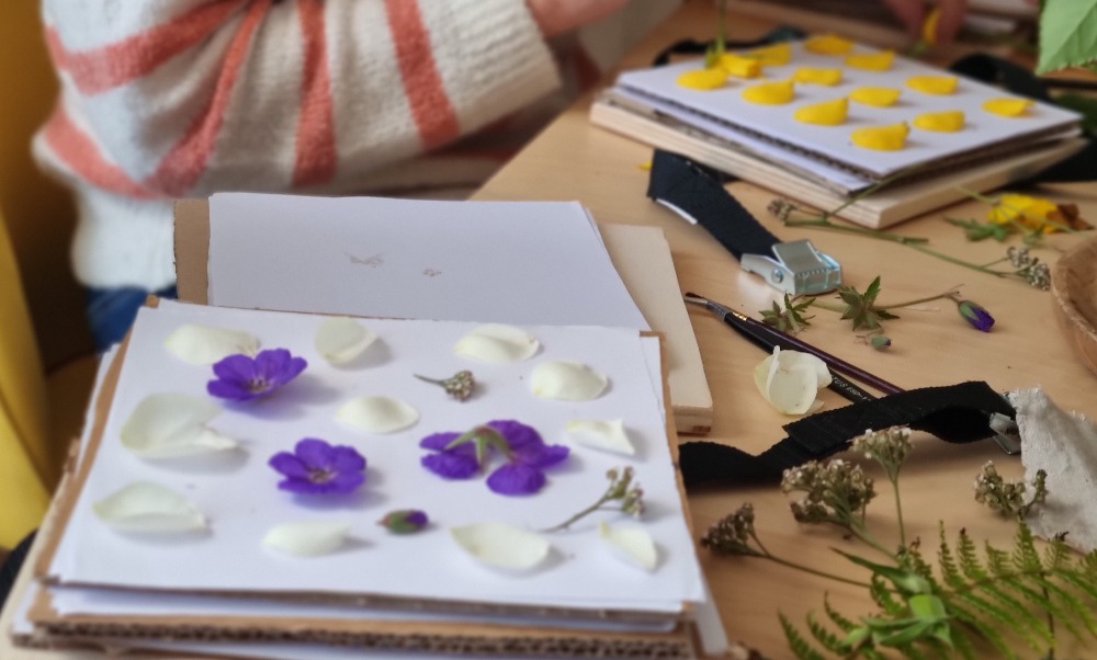 Atelier créatif des fleurs pressées à 10 min de Rennes