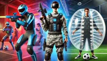 Pack Aventure : Bubble foot, Laser game et Vr Arena à Fréjus