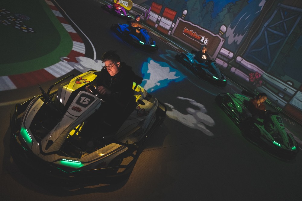 Karting comme dans un jeu vidéo à Bruxelles - Réalité Augmentée 