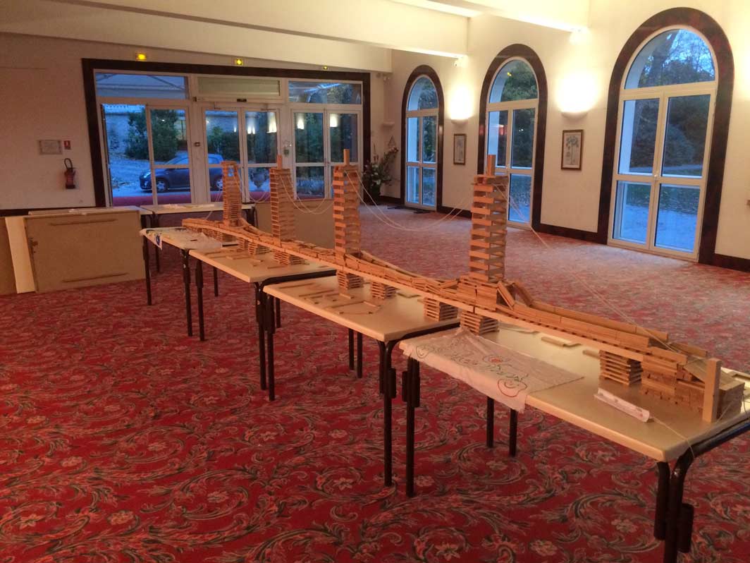Construction d'une tour avec olympiades pour un Teambuilding - Toulouse 