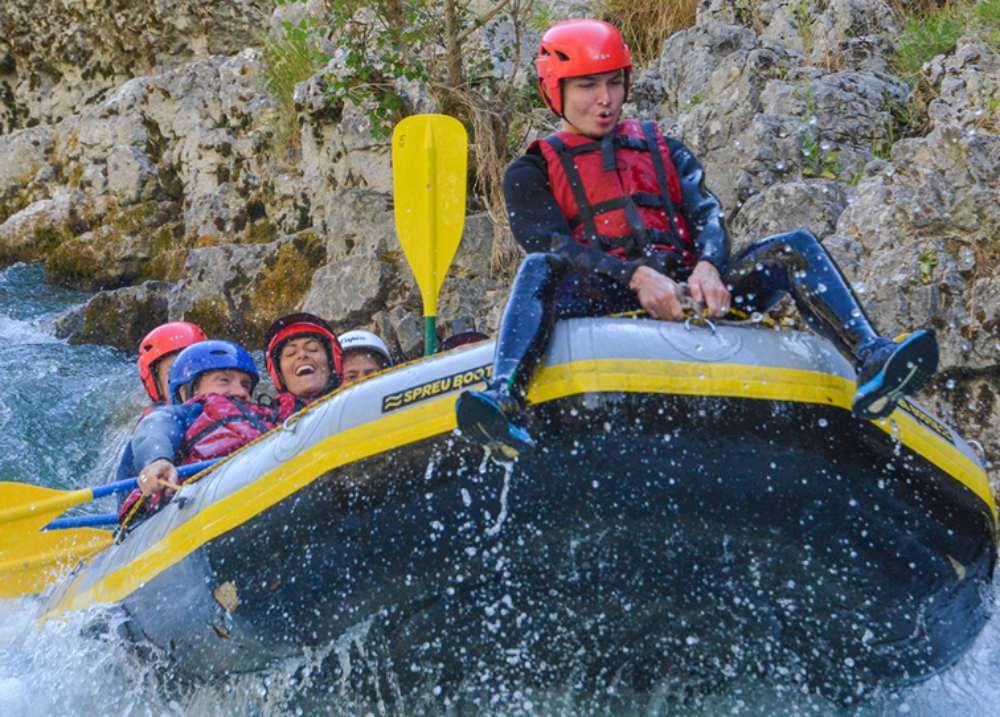 Descente en Rafting dans les Gorges du Verdon à Castellane