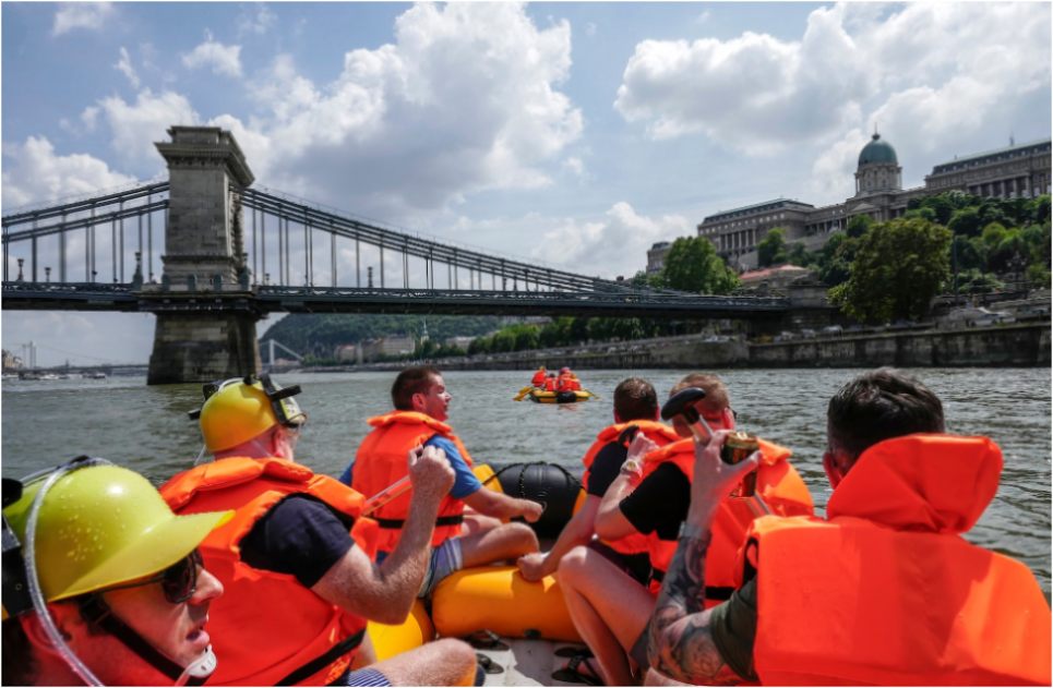 Rafting à la bière à Budapest