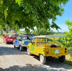 Balade guidée en Méhari électrique dans le Gard