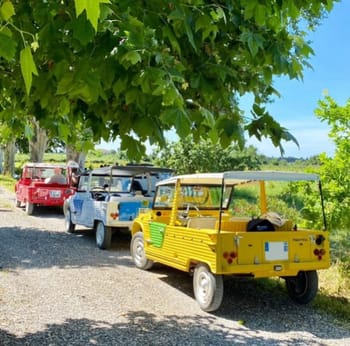 Balade guidée en Méhari électrique dans le Gard