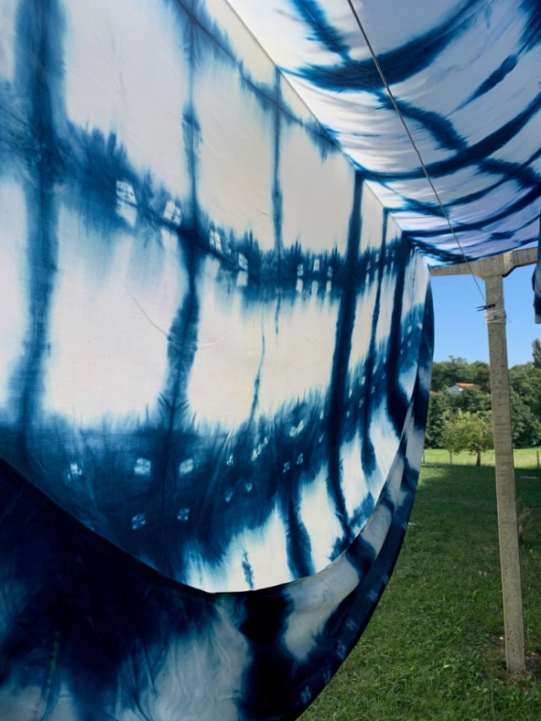 Atelier de Teinture Indigo-Shibori sur textile à Paris - Malakoff