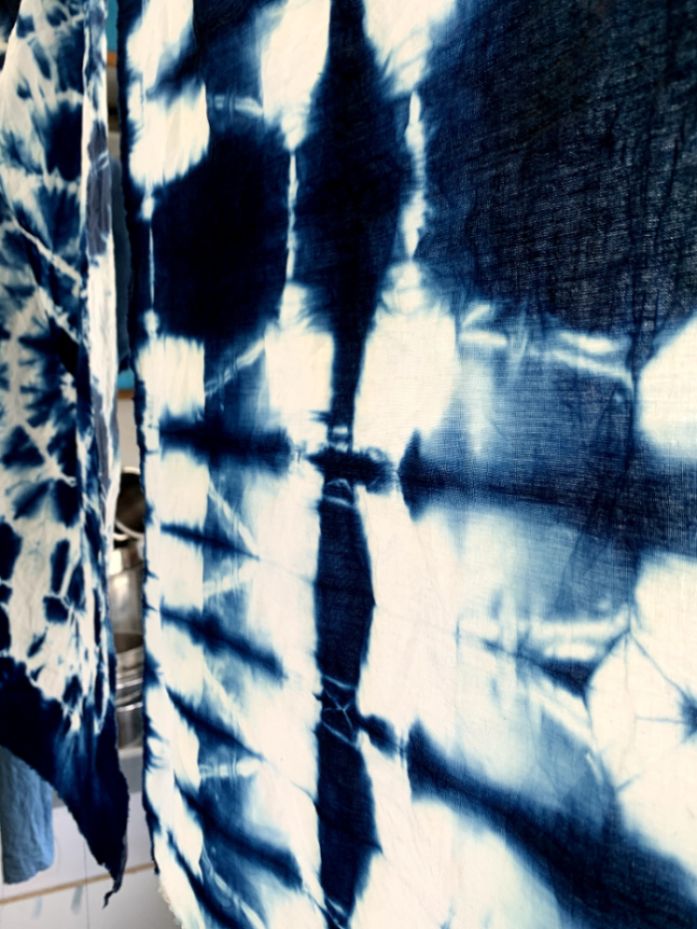 Atelier de Teinture Indigo-Shibori sur textile à Paris - Malakoff