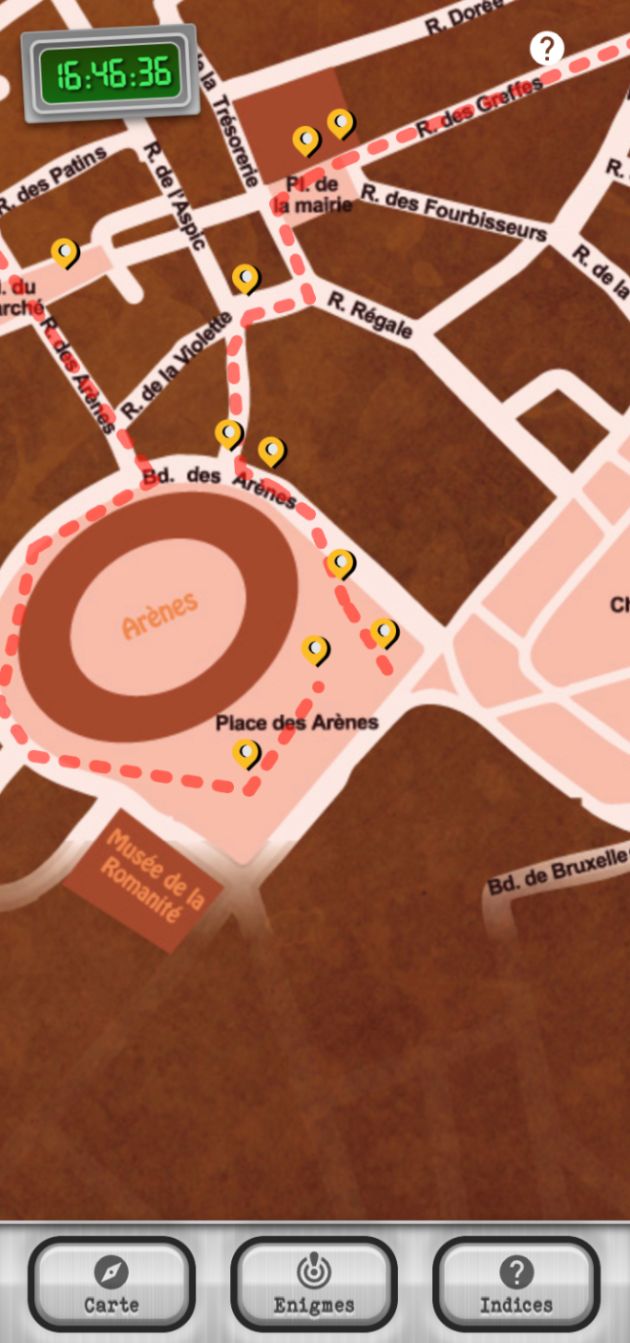Jeu de piste à Nîmes - version mobile
