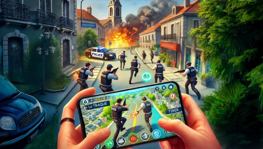 Jeu de course-poursuite par GPS à Hostens