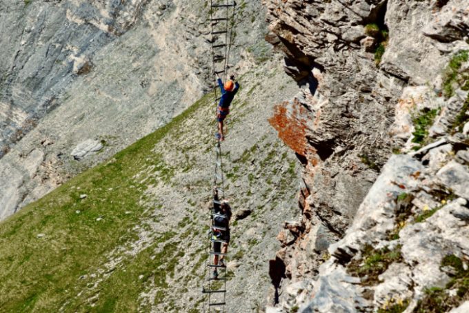 Via Cordata Endieux à Aubenas en Ardèche (mi randonnée pédestre et mi escalade)