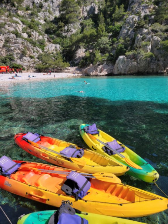 Balade dans les calanques de Cassis en kayak