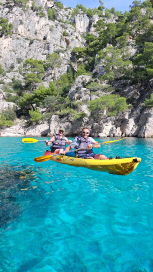 Balade dans les calanques de Cassis en kayak