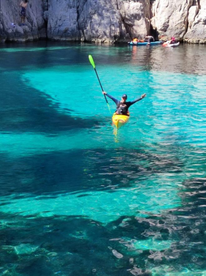 Balade dans les calanques de Cassis en kayak