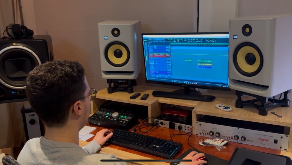 Enregistrement d'une chanson dans un studio pro à Paris