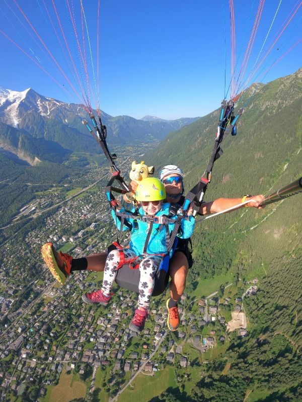 Bapteme parapente à Chamonix - Vol en parapente biplace Chamonix