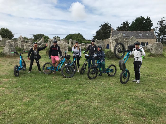 Balade insolite en trottinette électrique tout terrain à Carnac et Erdeven