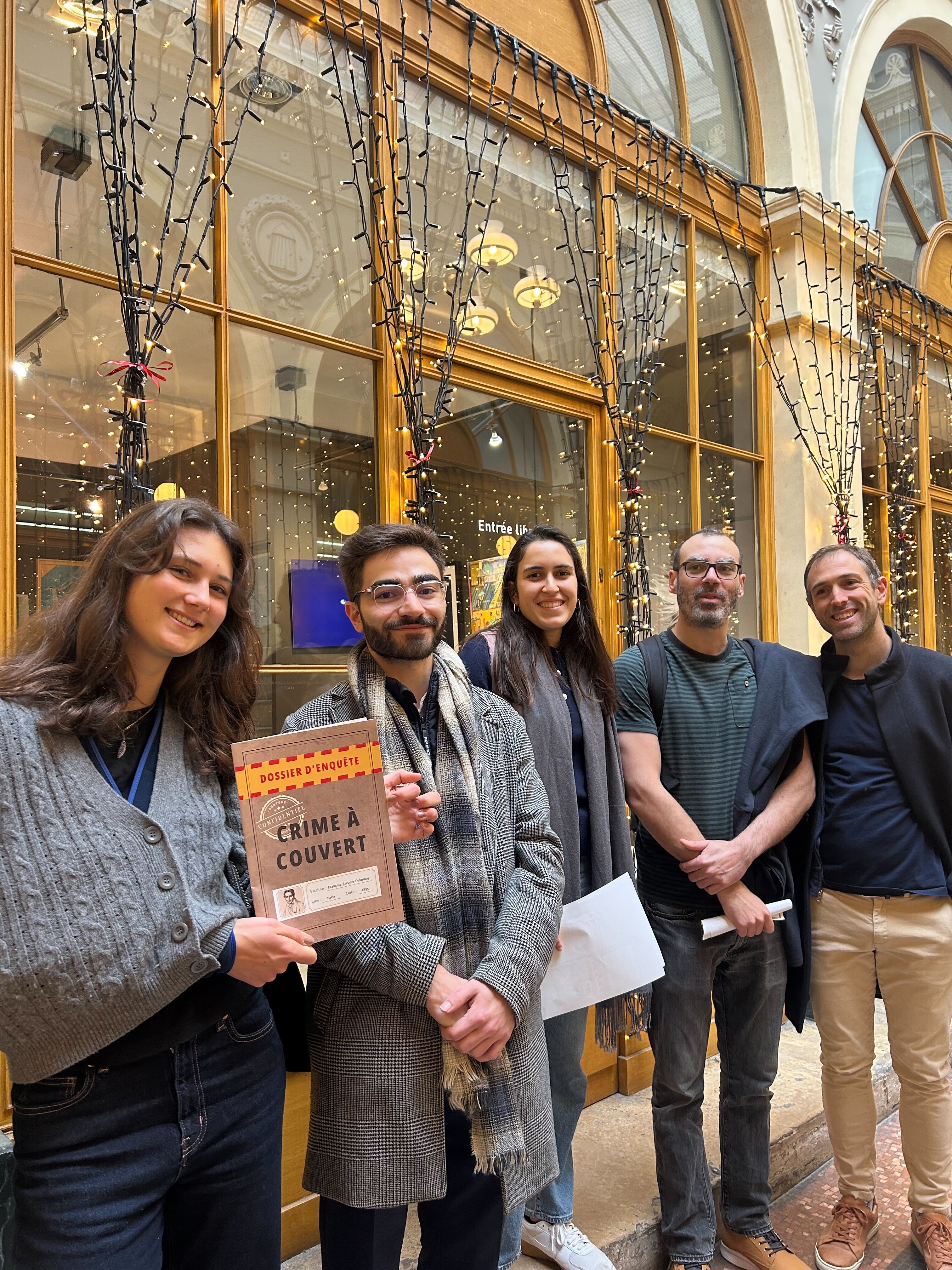 Escape game extérieur - Passages Couverts de Paris - Crime à couvert
