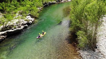 Randonnée canoé kayak à Agonès sur l'Hérault - Montpellier