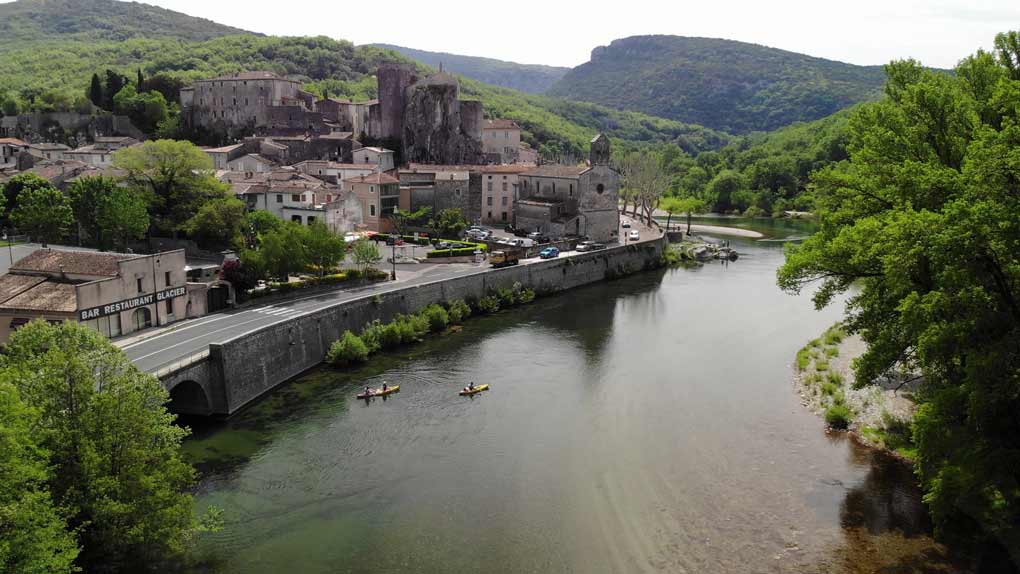 Randonnée canoé kayak à Agonès sur l'Hérault - Montpellier