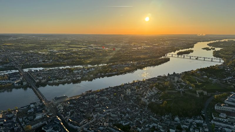 Vol en Montgolfière aux Châteaux de la Loire depuis Saumur