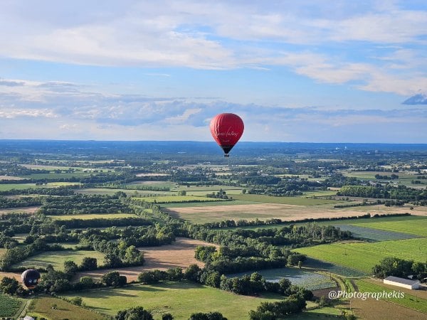 Vol en Montgolfière à Poitiers au-dessus de la Vienne