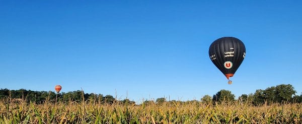Vol en Montgolfière à Poitiers au-dessus de la Vienne