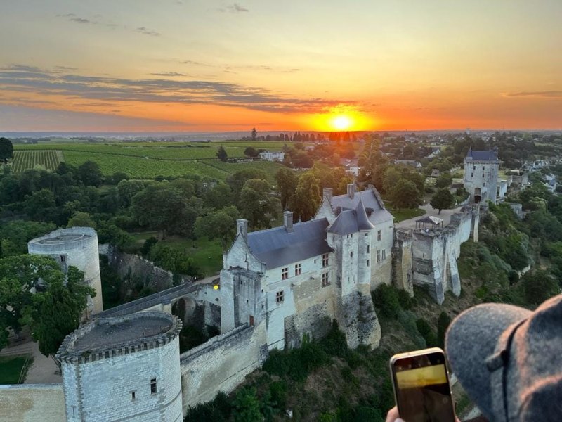 Vol en Montgolfière à Chinon - le Val de Loire et les châteaux de la Loire