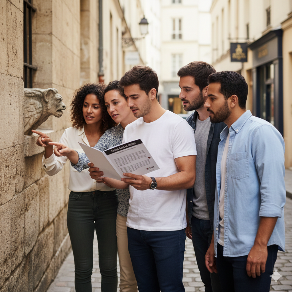 Escape Game en extérieur dans le Marais - Enquête - Cluedo dans le quartier historique de Paris