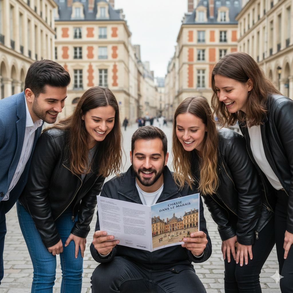 Escape Game en extérieur dans le Marais - Enquête - Cluedo dans le quartier historique de Paris