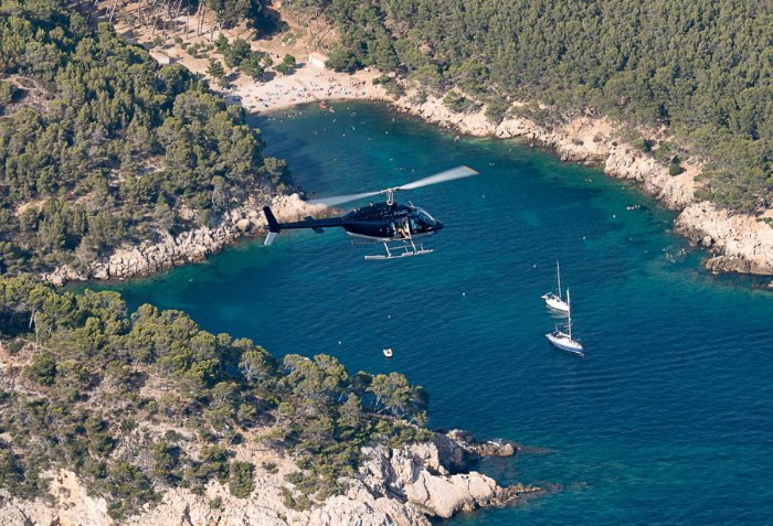 Vol en hélicoptère sur la Côte Varoise