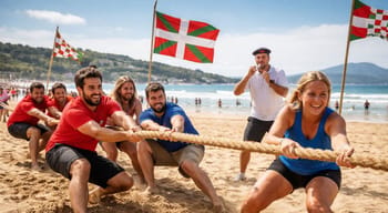 Jeux basques à Hendaye pour Team Building
