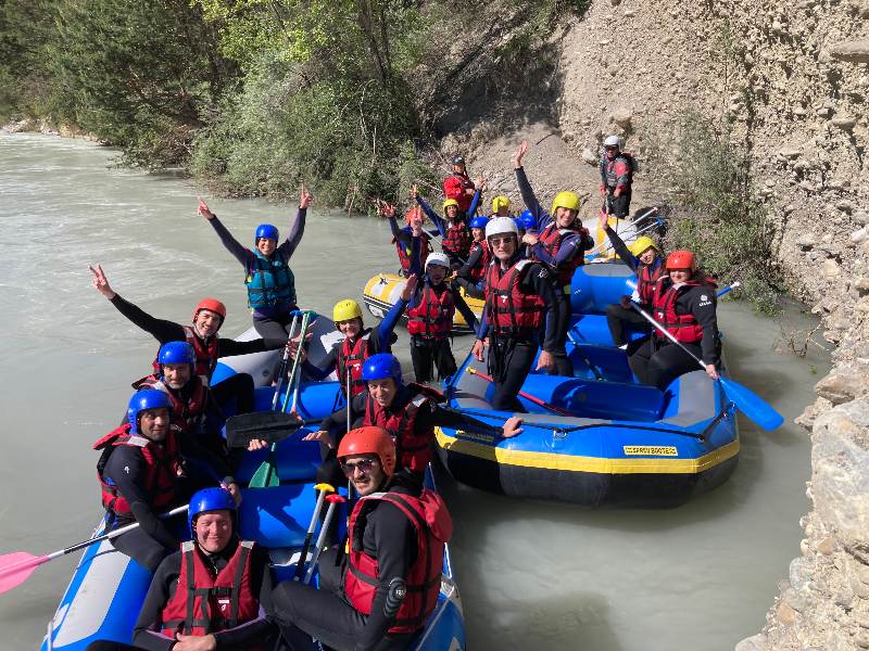 Descente de la Durance en Rafting près de Briançon