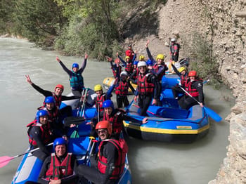 Descente de la Durance en Rafting près de Briançon