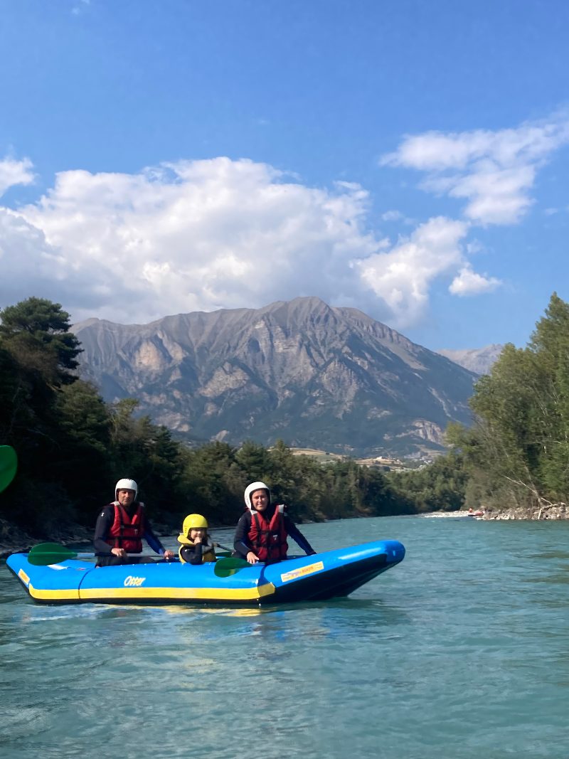 Descente de la Durance en Rafting près de Briançon