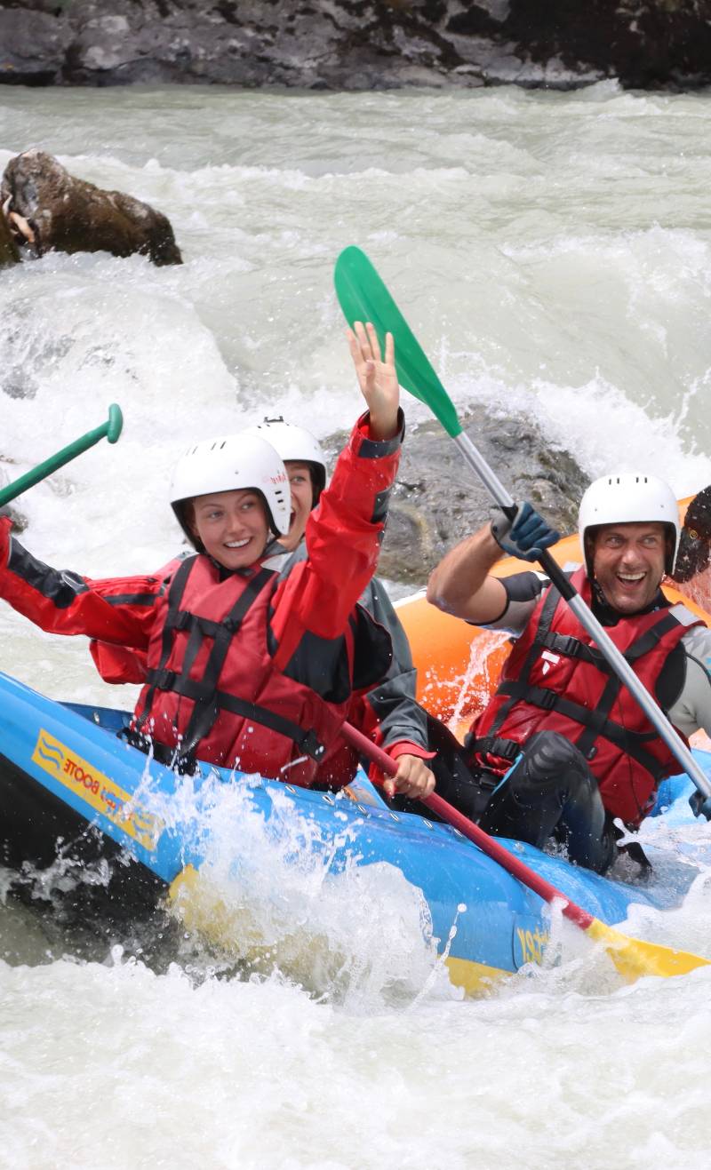 Descente de la Durance en Rafting près de Briançon