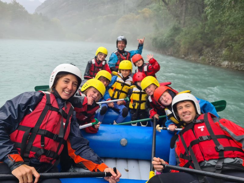Descente de la Durance en Rafting près de Briançon