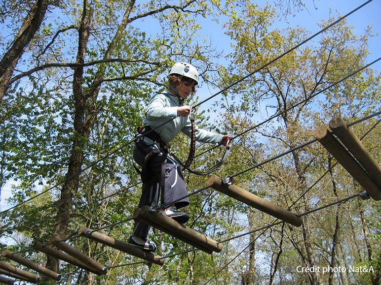 Parcours accrobranche à Saint Savin de Blaye - Gironde - 33