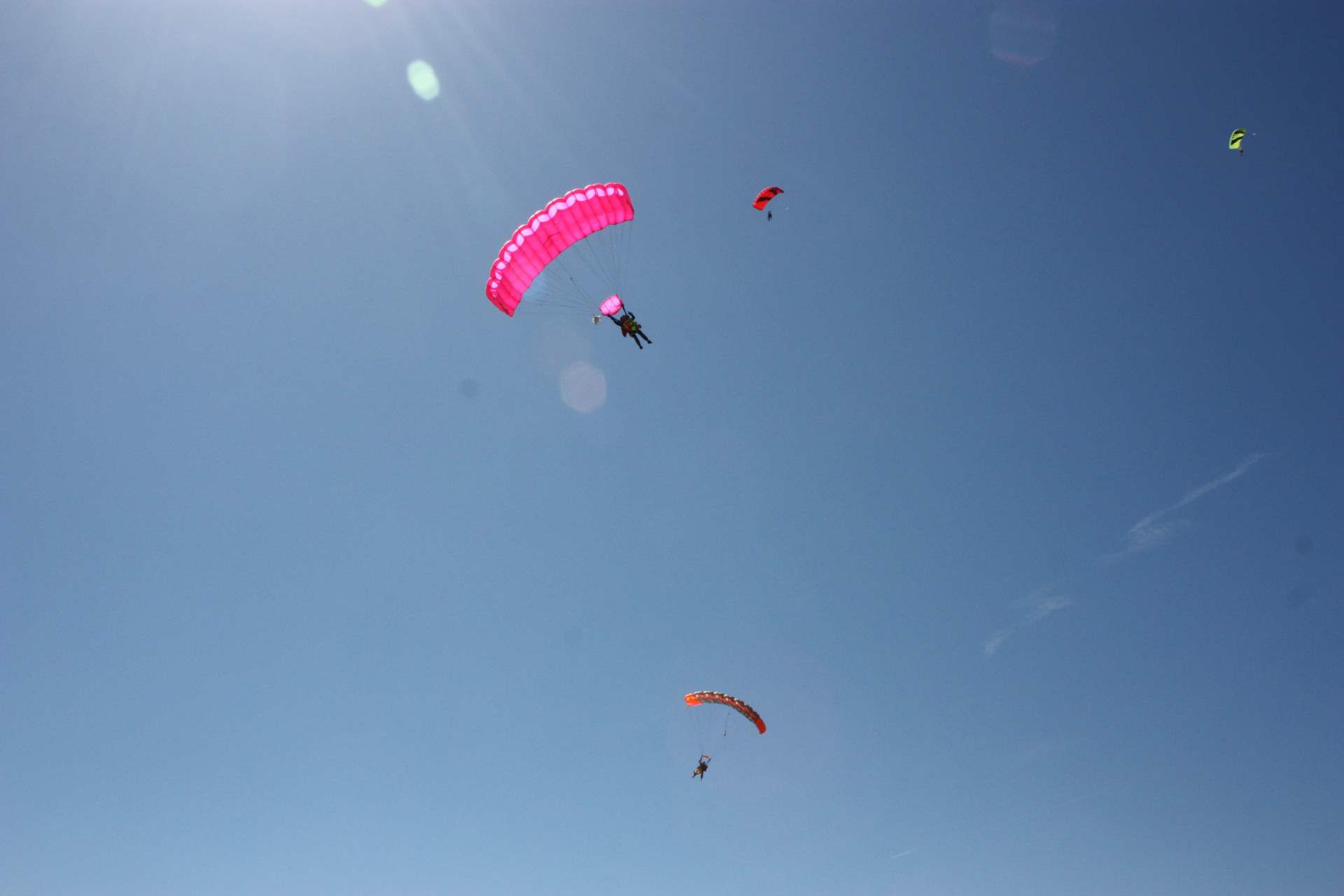 Saut en parachute au Mont Saint Michel