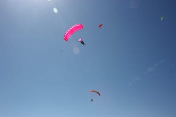 Saut en parachute au Mont Saint Michel
