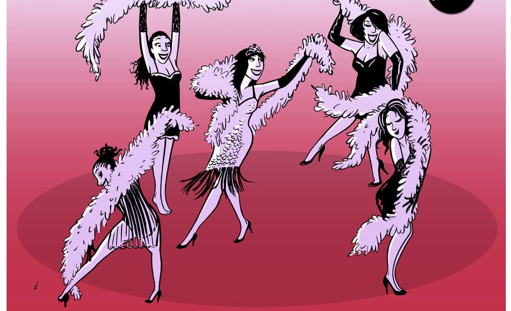 Cours d'effeuillage burlesque à Grenoble