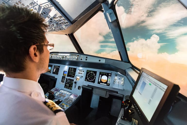 Simulateur de vol avion de ligne Airbus A320 à Bordeaux 