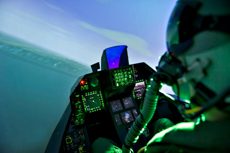 Simulateur de vol d'avion de chasse à Lyon
