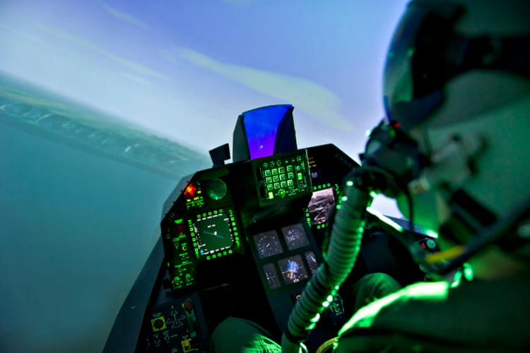 Simulateur de vol d'avion de chasse à Bordeaux