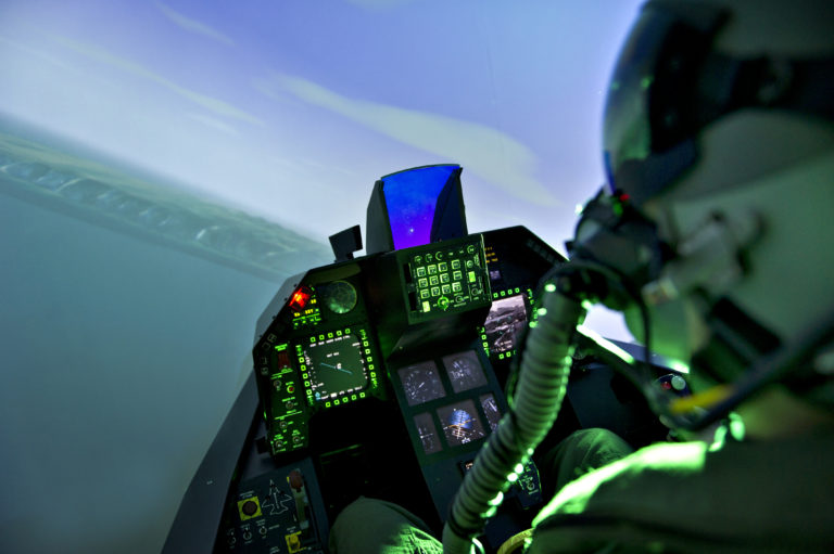 Simulateur de vol d'avion de chasse à Nice