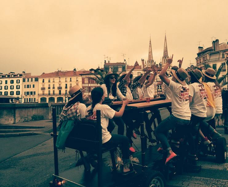 Balade en Beer Bike à Bayonne
