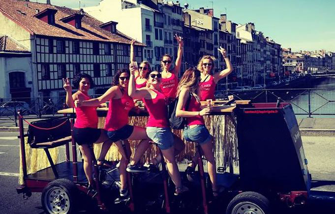 Balade en Beer Bike à Bayonne