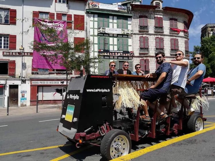 Balade en Beer Bike à Bayonne