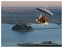 Baptême ULM Pendulaire au Mont St Michel