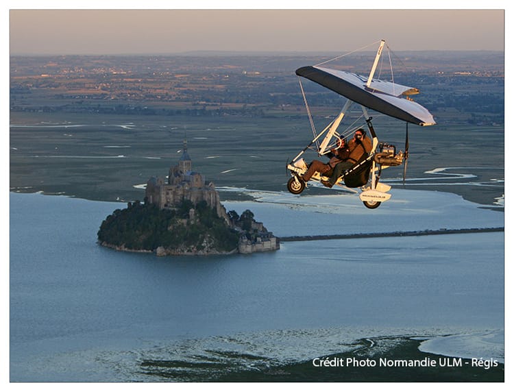 Baptême ULM Pendulaire au Mont St Michel